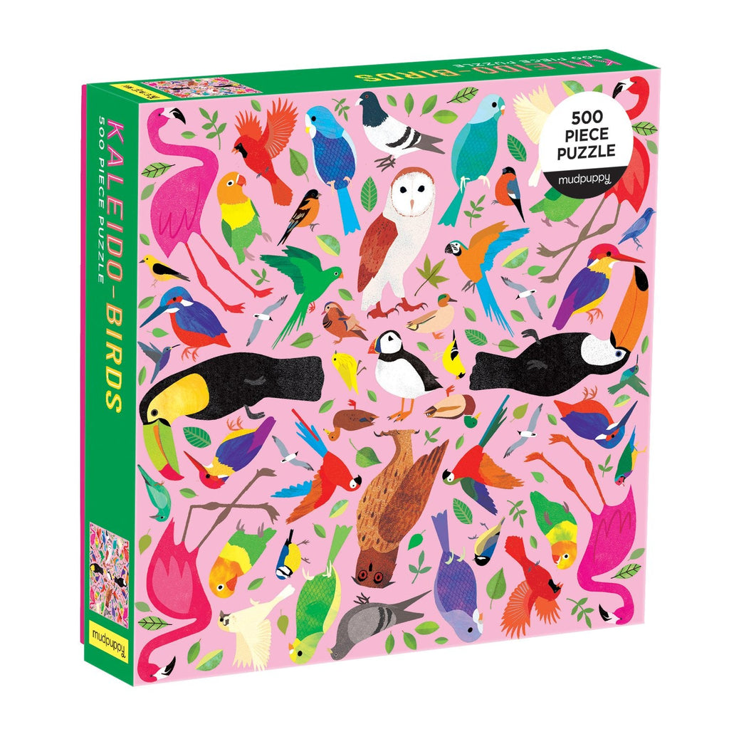 Kaleido-Birds 500 Piece Family Puzzle - Mudpuppy