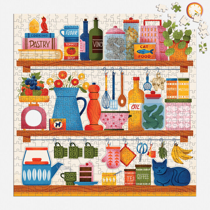 Kitchen Essentials 500 Piece Puzzle with Shaped Pieces – Mudpuppy