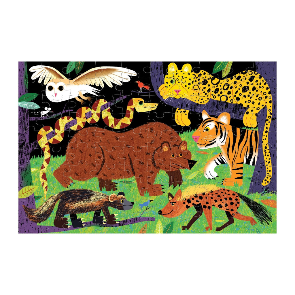 Land Predators 100 Piece Glow in the Dark Puzzle - Mudpuppy
