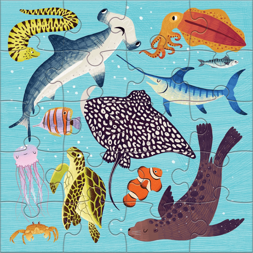 Land & Sea Animals Magnetic Puzzle - Mudpuppy