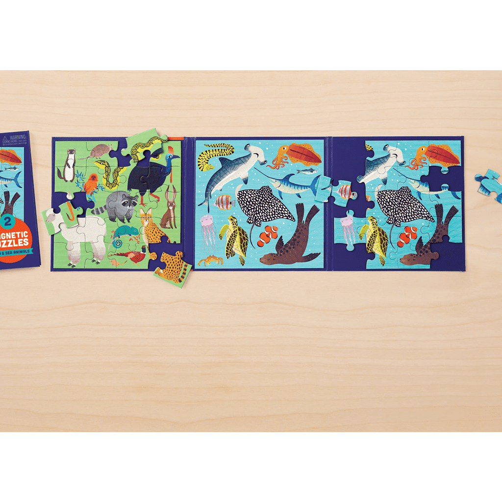 Land & Sea Animals Magnetic Puzzle - Mudpuppy