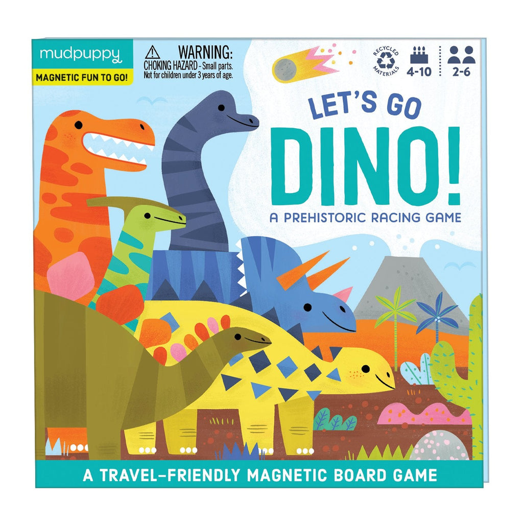 Let's Go, Dinos! Magnetic Board Game - Mudpuppy