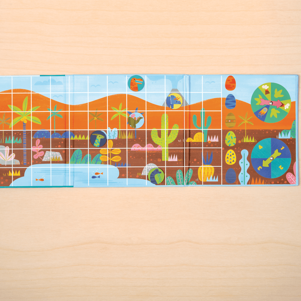 Let's Go, Dinos! Magnetic Board Game - Mudpuppy