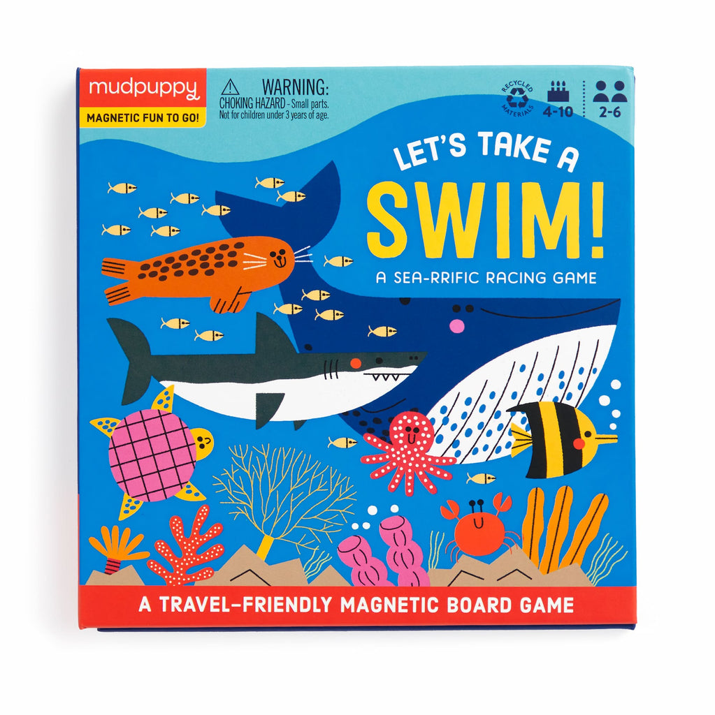 Let's Take a Swim Magnetic Board Game - Mudpuppy
