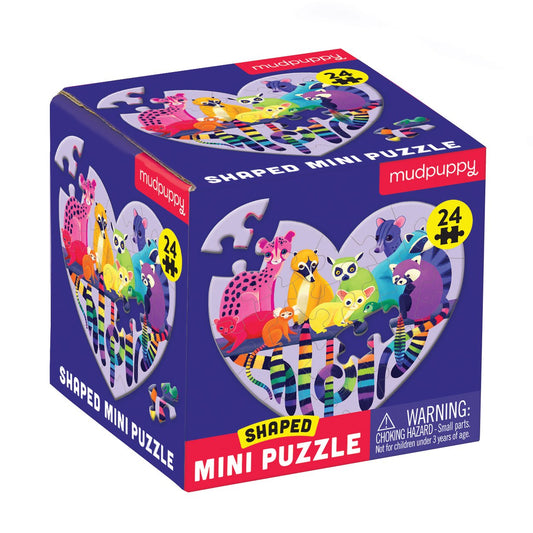 Love in the Wild 24 Piece Shaped Mini Puzzle - Mudpuppy