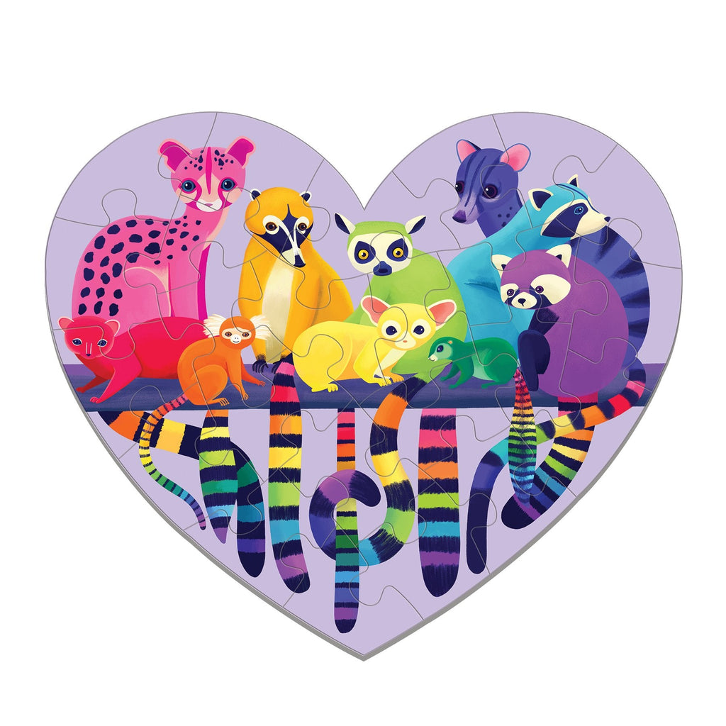 Love in the Wild 24 Piece Shaped Mini Puzzle - Mudpuppy
