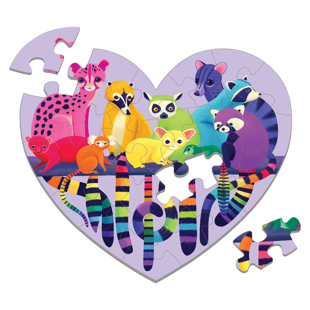 Love in the Wild 24 Piece Shaped Mini Puzzle - Mudpuppy