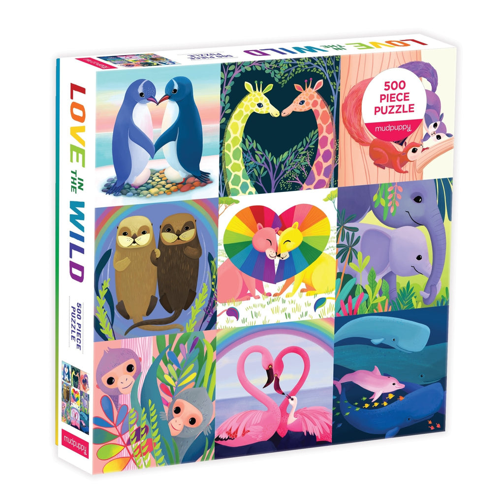 Love in the Wild 500 Piece Family Puzzle - Mudpuppy