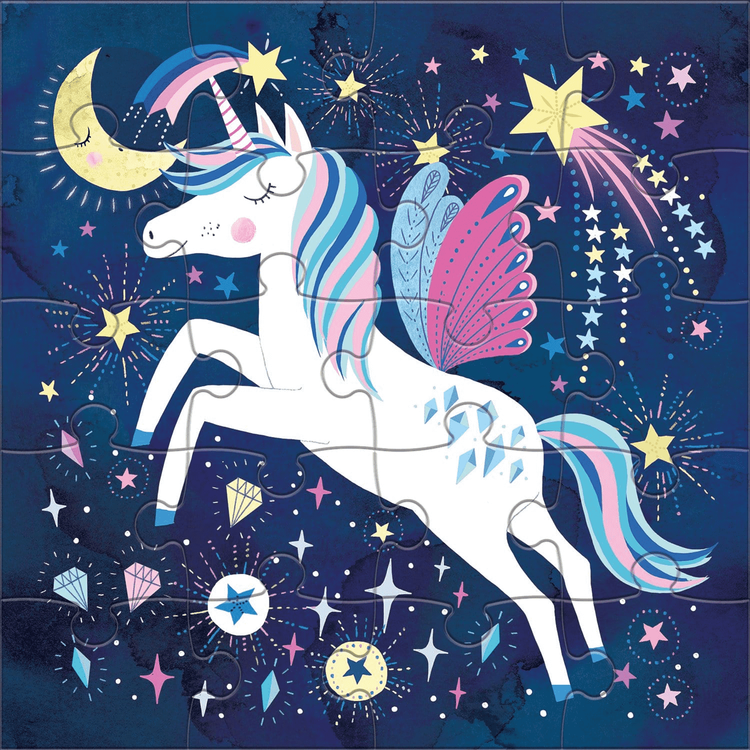 Unicorn Magic 12 Piece Lift the Flap Puzzle - Mudpuppy