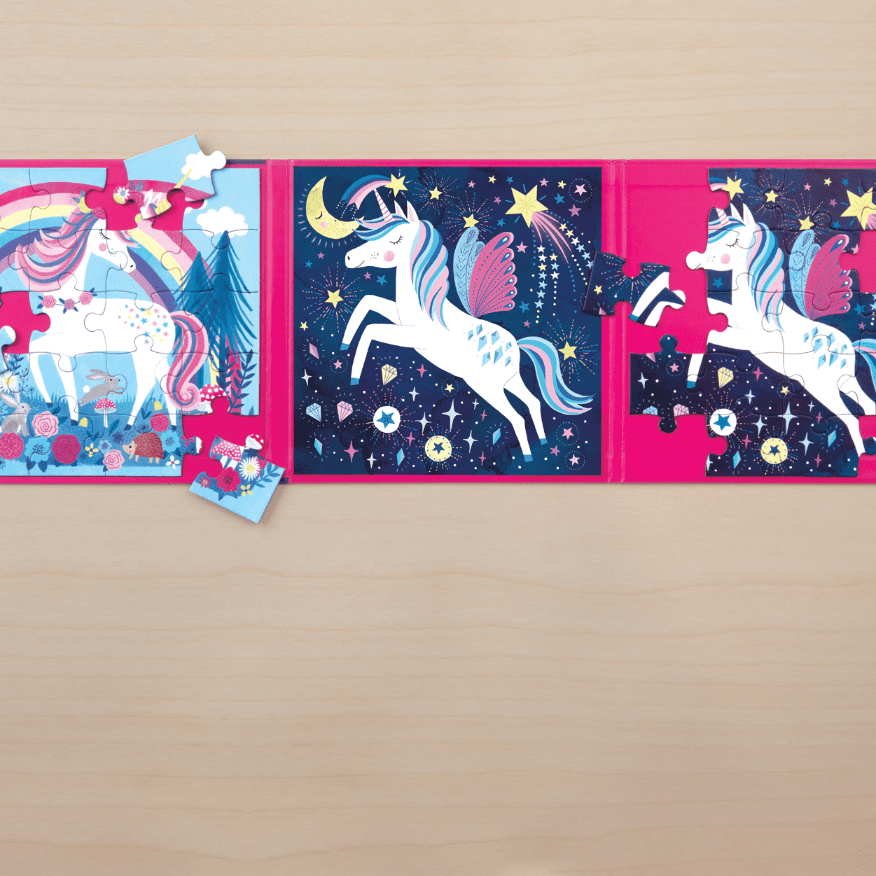 Magical Unicorn Magnetic Puzzle - Mudpuppy Magical Unicorn Magnetic Puzzle - Mudpuppy