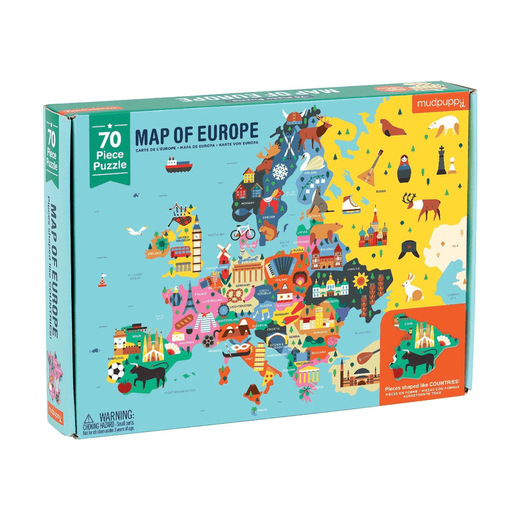 Map Of Europe Geography Puzzle - Mudpuppy