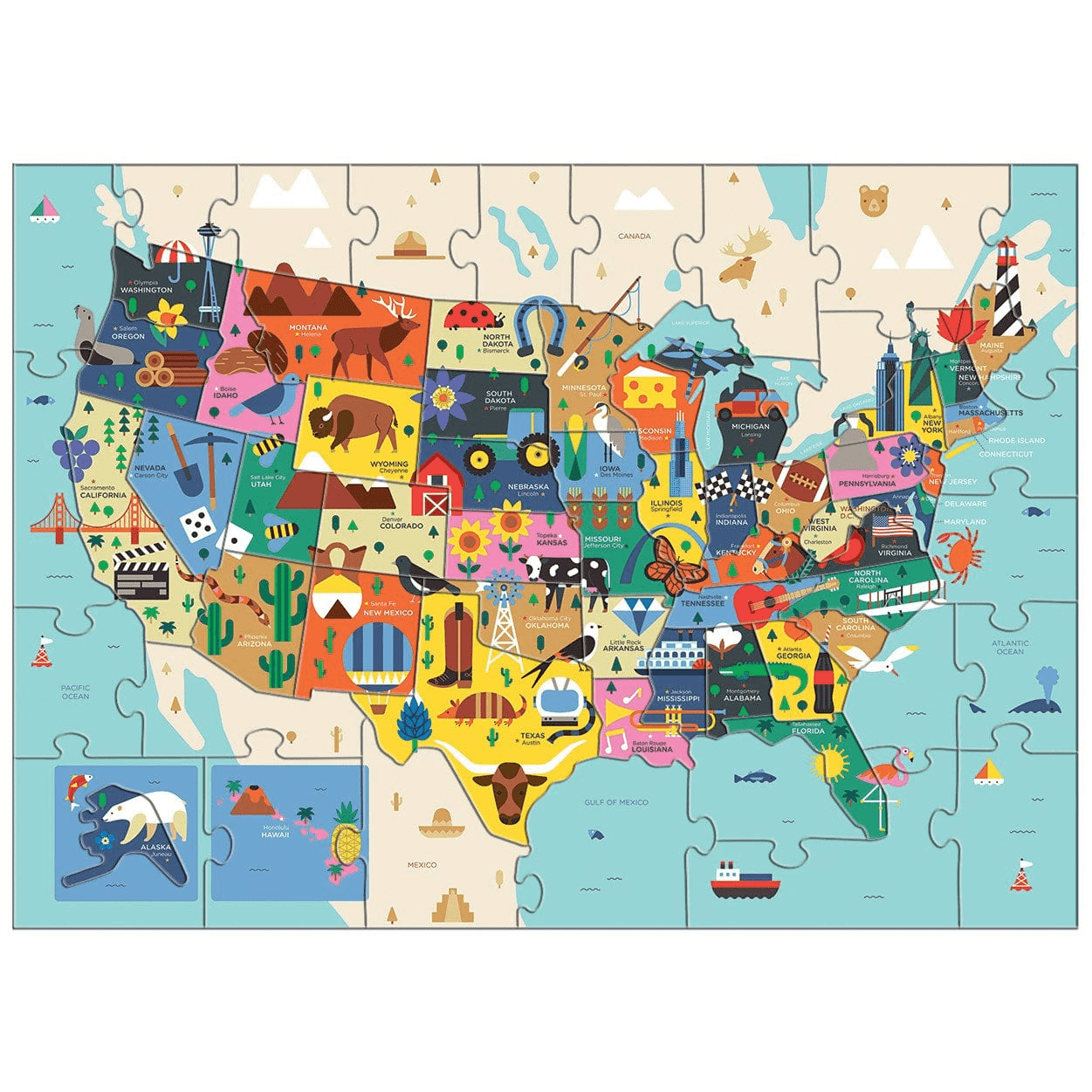 Puzzle By Number® - Map of the United States