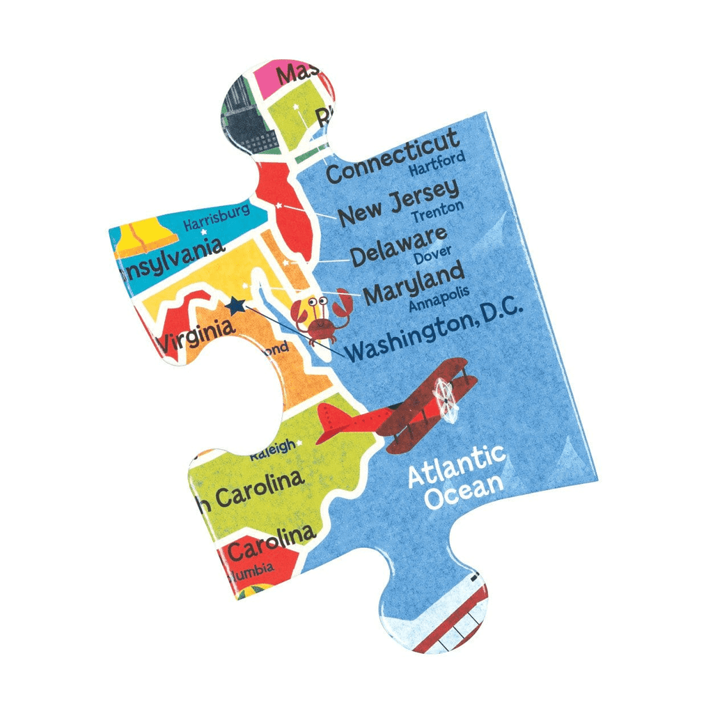 Map of the U.S.A. Jumbo Puzzle - Mudpuppy
