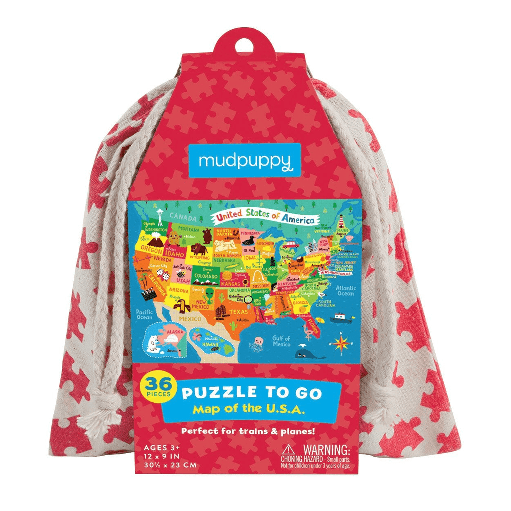 Map Of U.S.A. Puzzle To Go - Mudpuppy