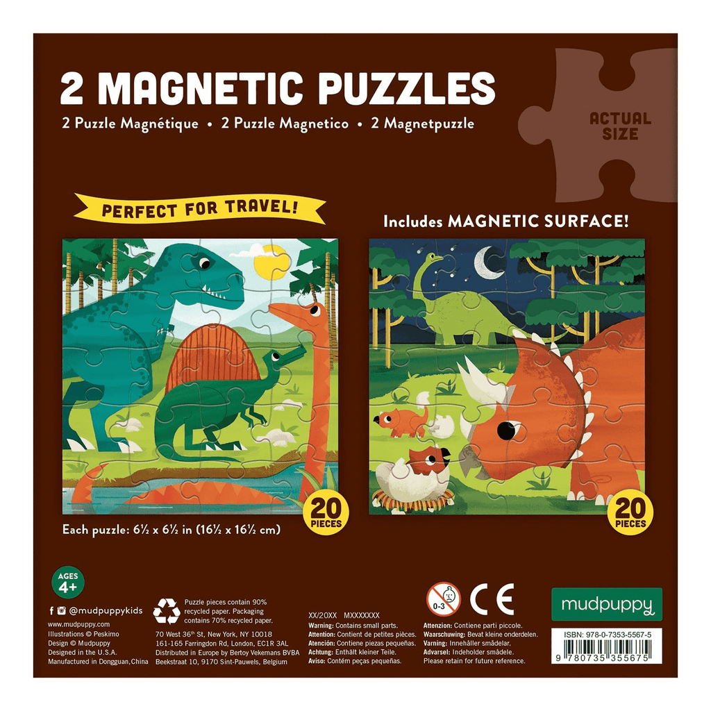 Mighty Dinosaurs Magnetic Puzzle - Mudpuppy