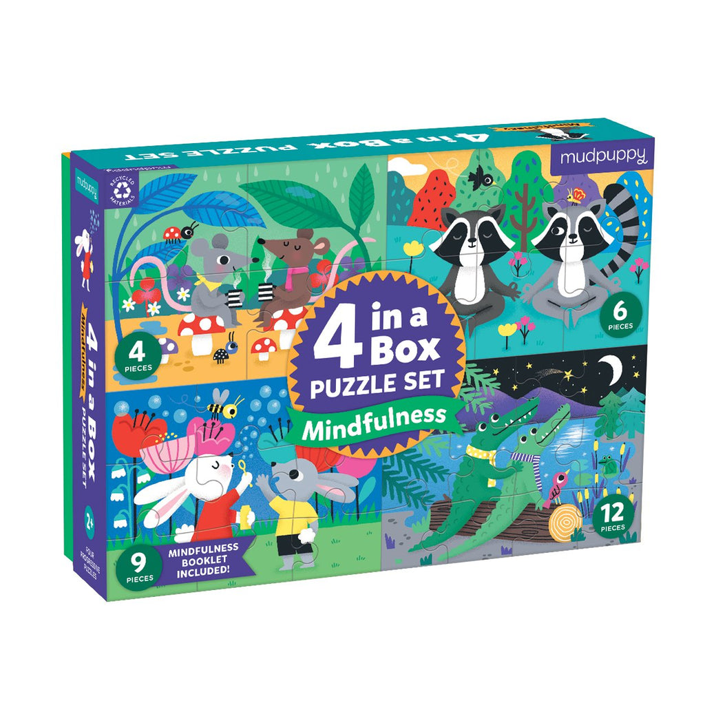 Mindful 4-In-a-Box Progressive Puzzle - Mudpuppy