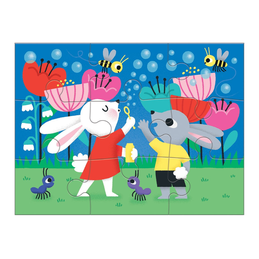Mindful 4-In-a-Box Progressive Puzzle - Mudpuppy