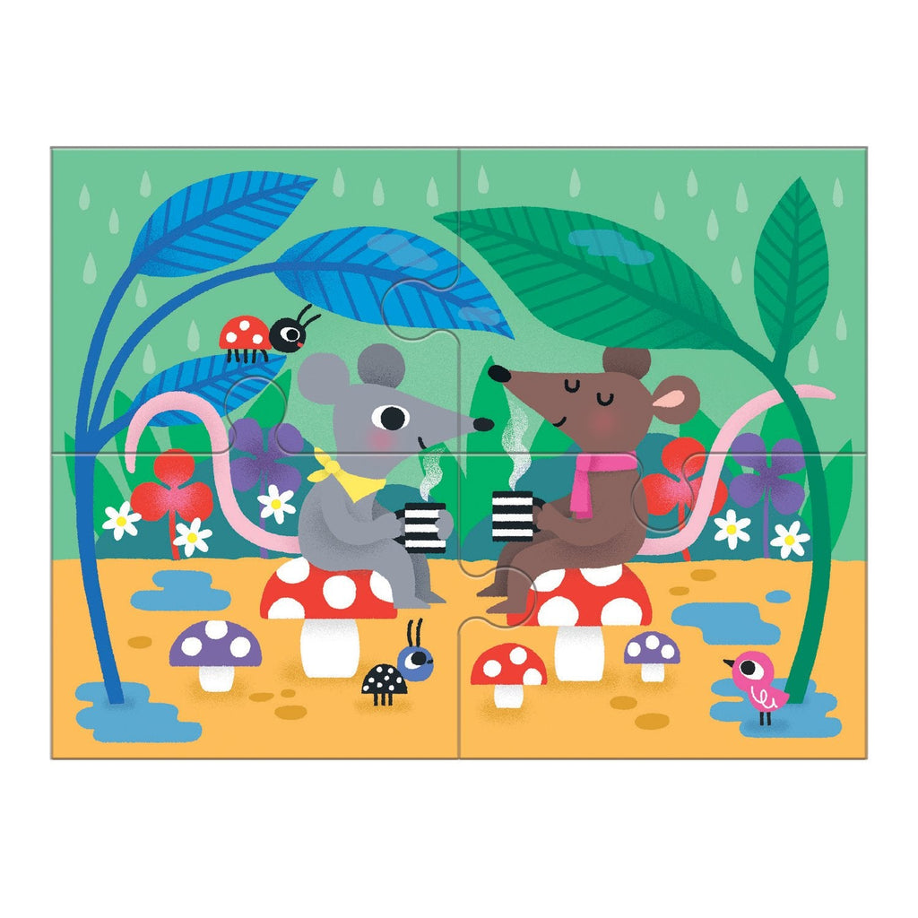 Mindful 4-In-a-Box Progressive Puzzle - Mudpuppy
