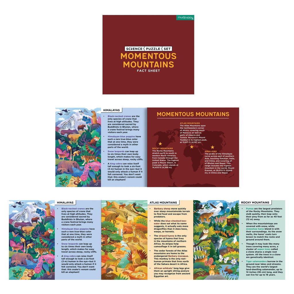 Momentous Mountains Science Puzzle Set - Mudpuppy