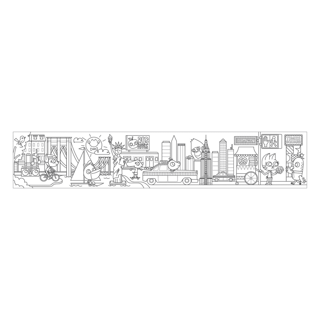 New York City Mini Coloring Roll - Mudpuppy