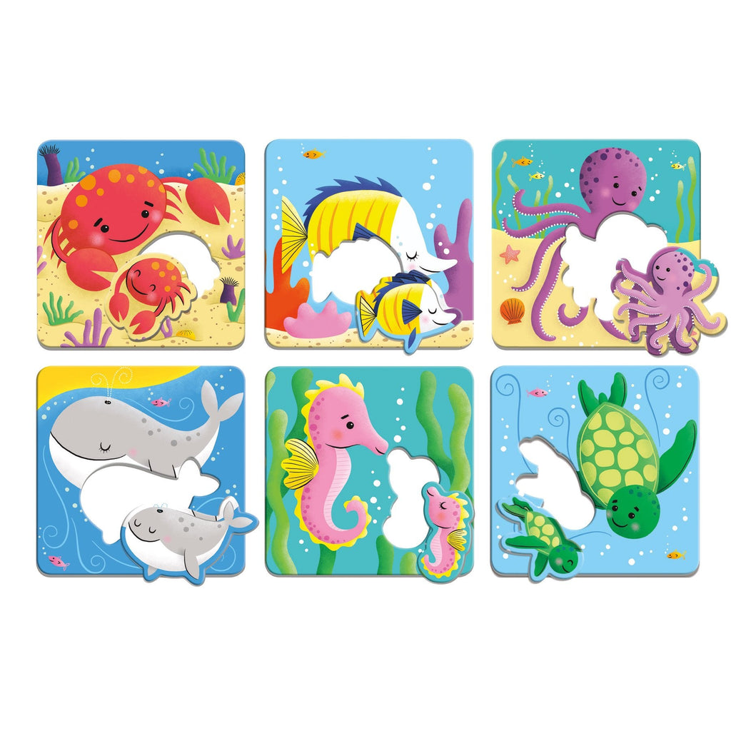 Ocean Babies I Love You Match-Up Puzzles - Mudpuppy