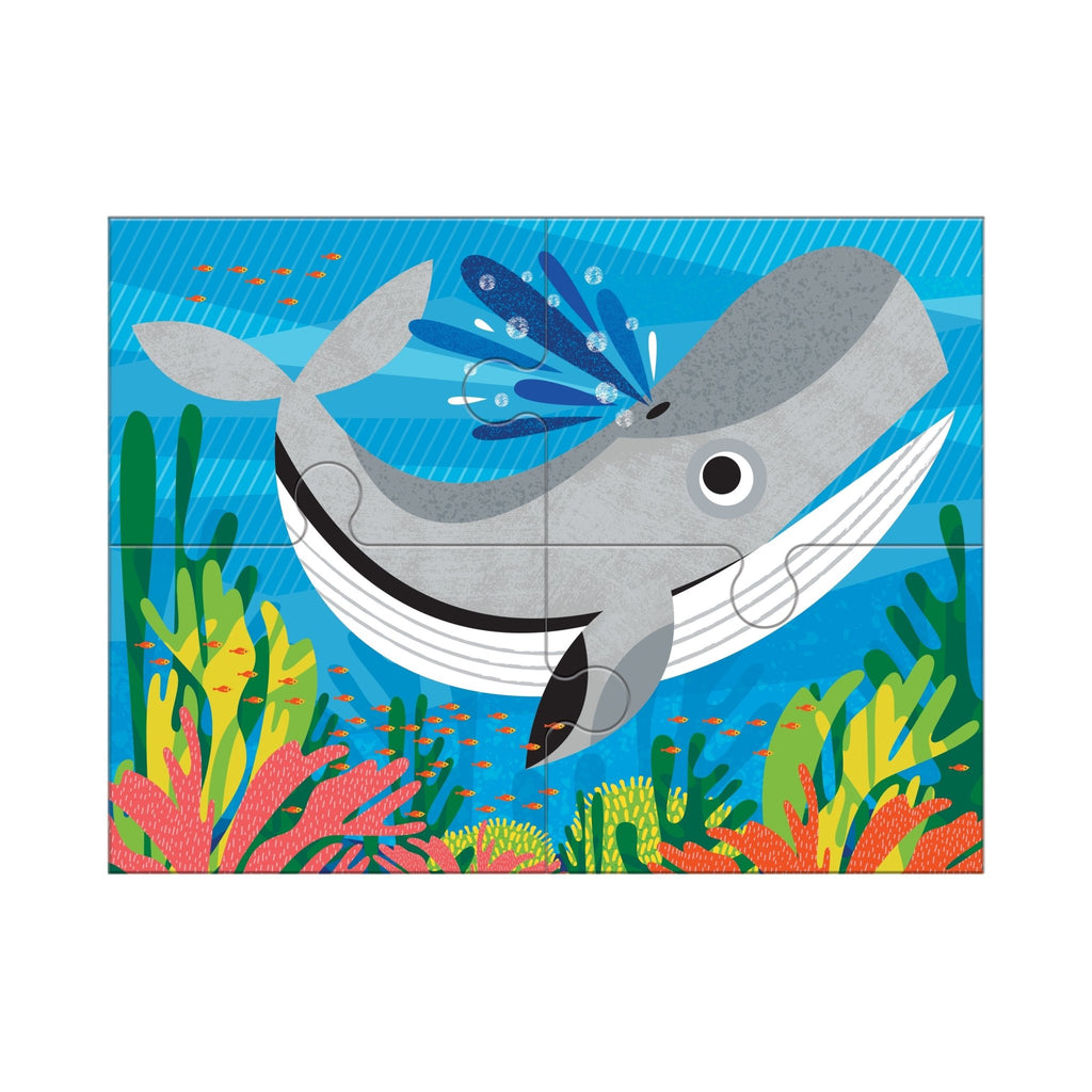 Ocean Friends 4-in-a-Box Puzzle Set - Mudpuppy