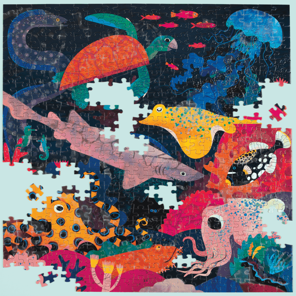 Ocean Illuminated 500 Piece Glow in the Dark Family Puzzle - Mudpuppy