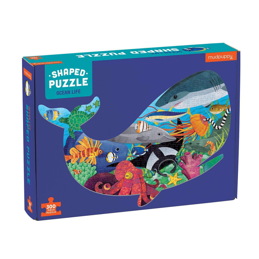 Ocean Life 300 Piece Shaped Scene Puzzle - Mudpuppy