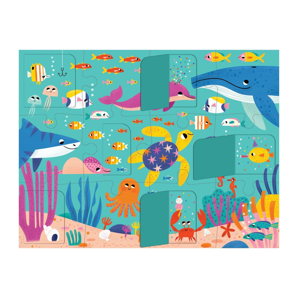 Ocean Party Lift-the-Flap Puzzle - Mudpuppy