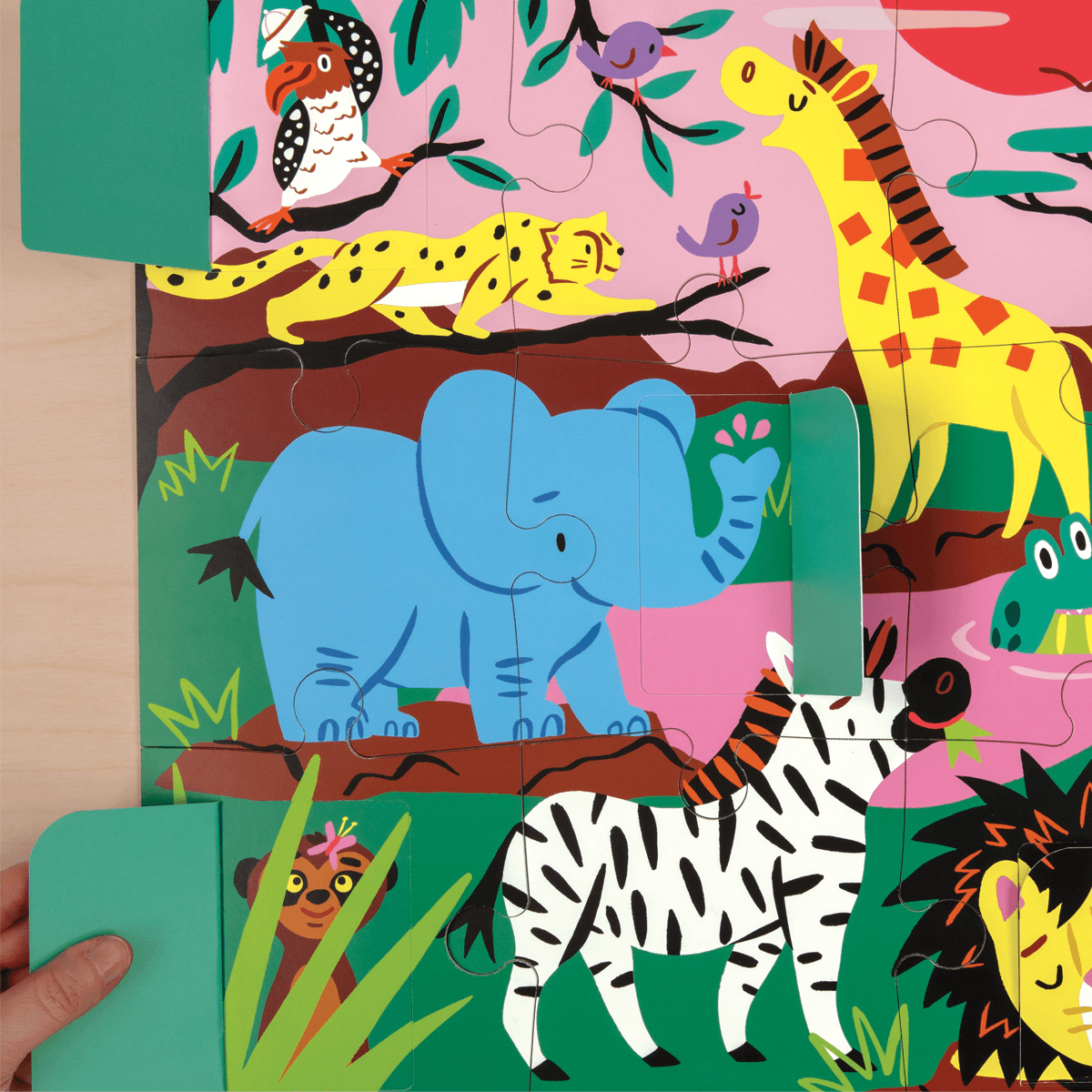 Jungle & Safari Magnetic Puzzle – Mudpuppy