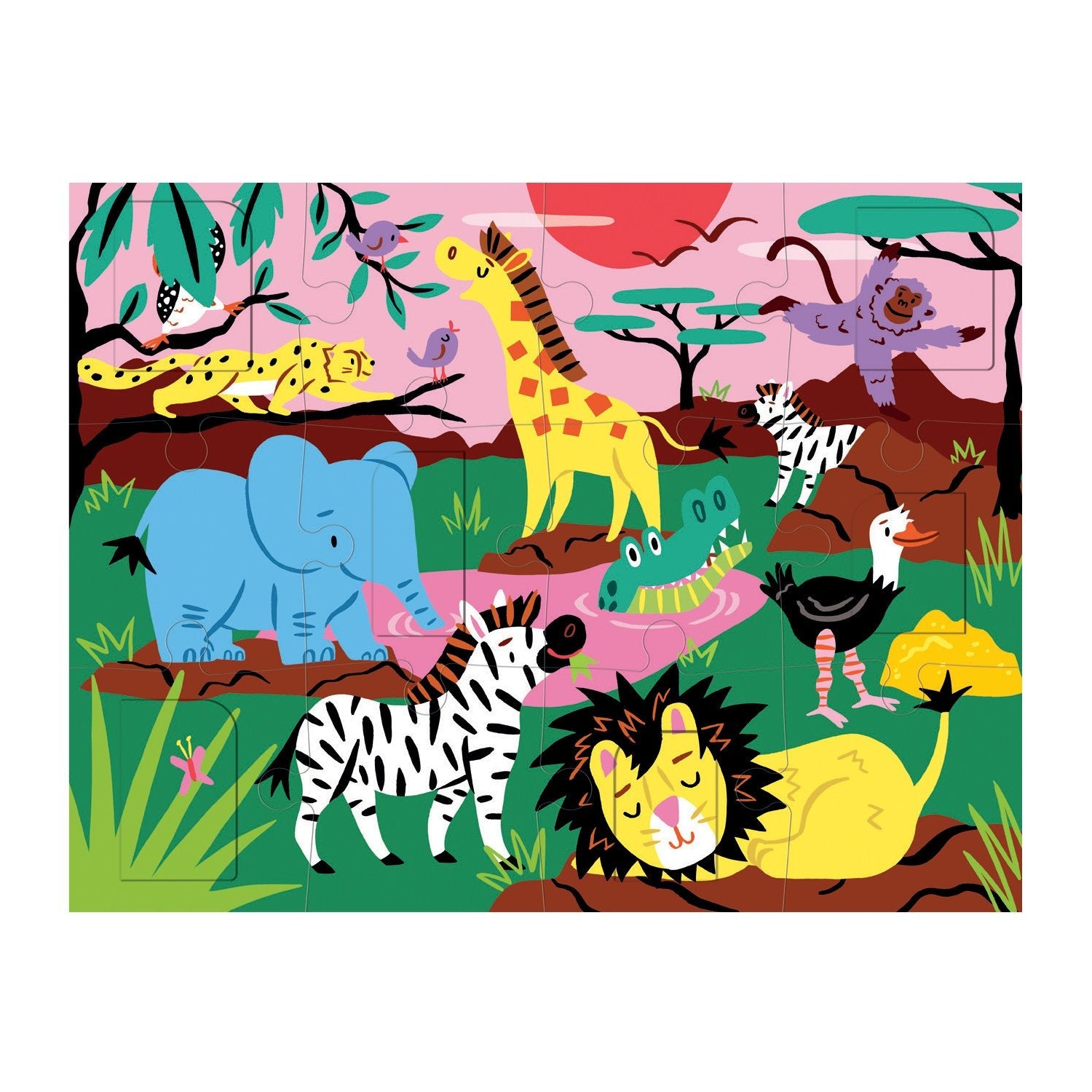 Jungle & Safari Magnetic Puzzle – Mudpuppy
