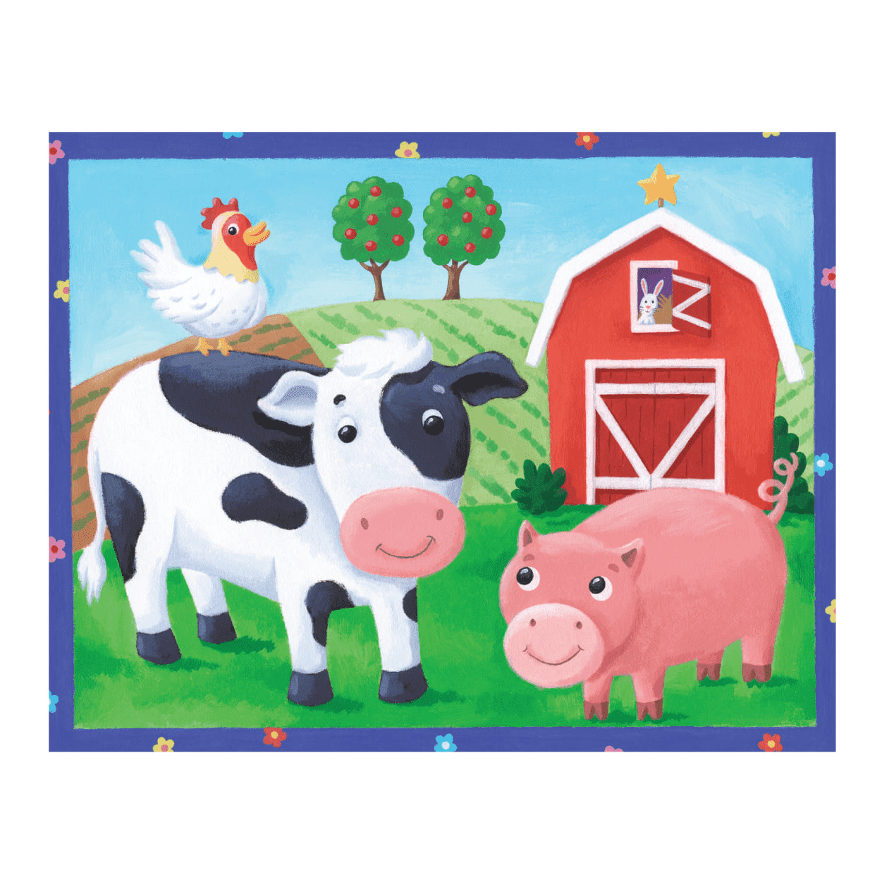 Mudpuppy On the Farm Pouch Puzzle - 12 Pieces