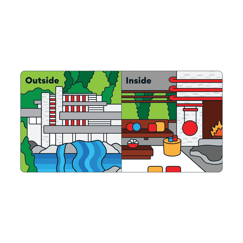Opposites With Frank Lloyd Wright Board Book - Mudpuppy