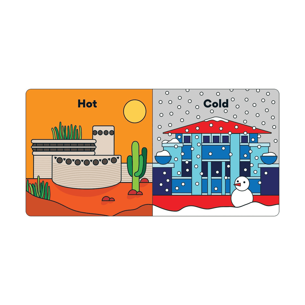 Opposites With Frank Lloyd Wright Board Book - Mudpuppy