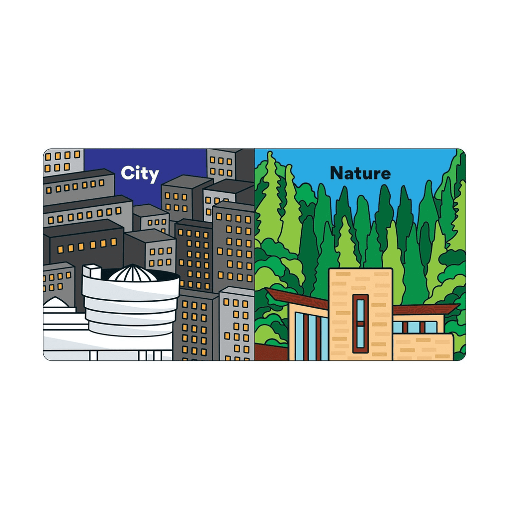 Opposites With Frank Lloyd Wright Board Book - Mudpuppy