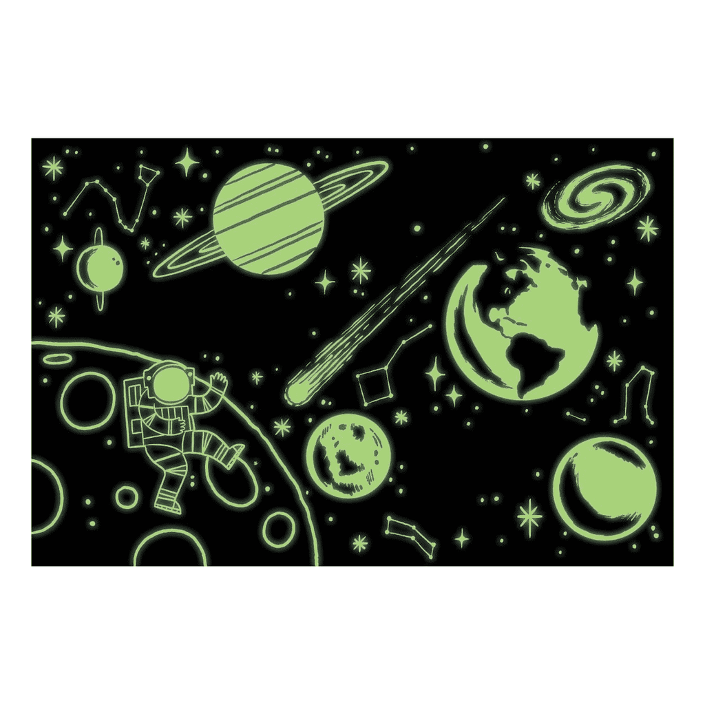 Outer Space Glow-in-the-dark Puzzle - Mudpuppy
