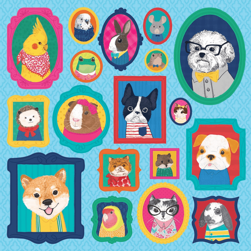 Pet Portraits 500 Piece Family Puzzle - Mudpuppy