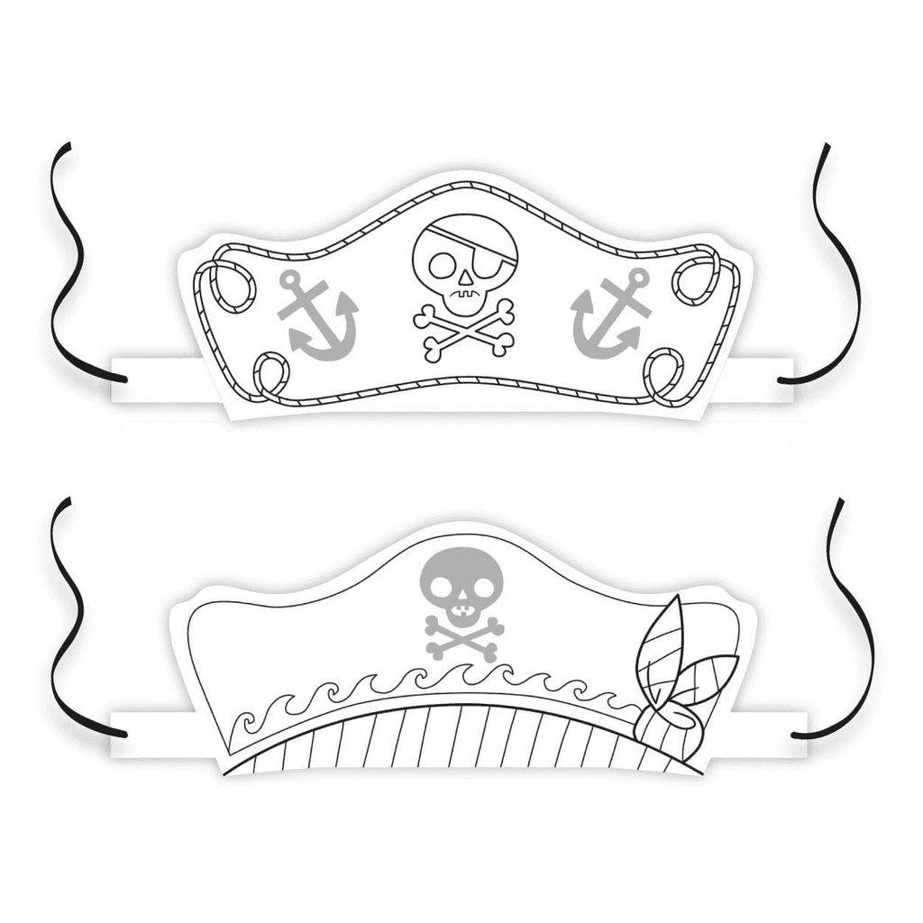 Pirates Color-In Hats - Mudpuppy