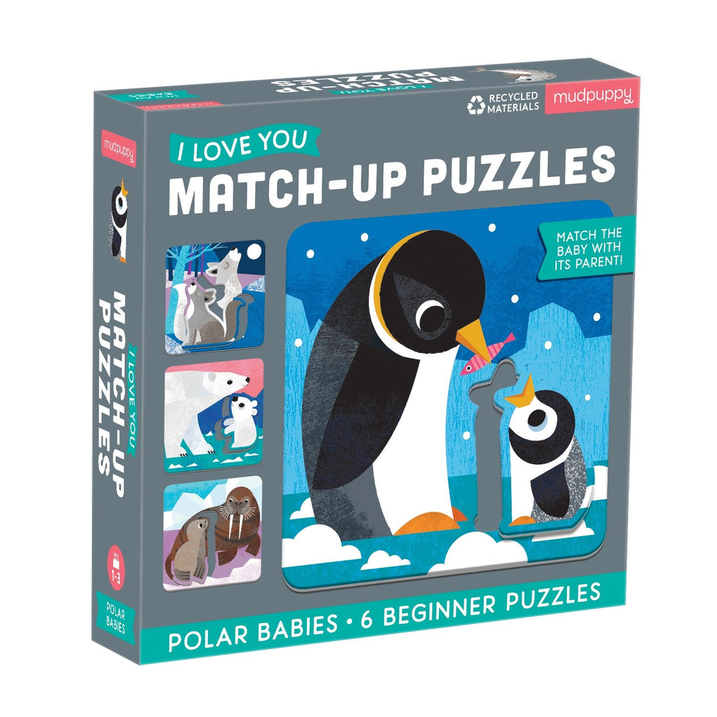 Polar Babies I Love You Match-Up Puzzles - Mudpuppy