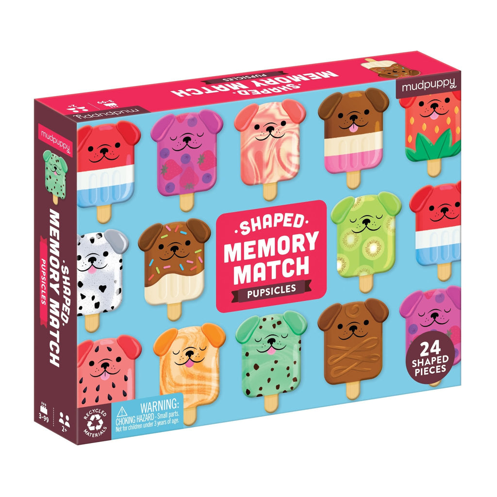 Pupsicles Shaped Memory Match - Mudpuppy