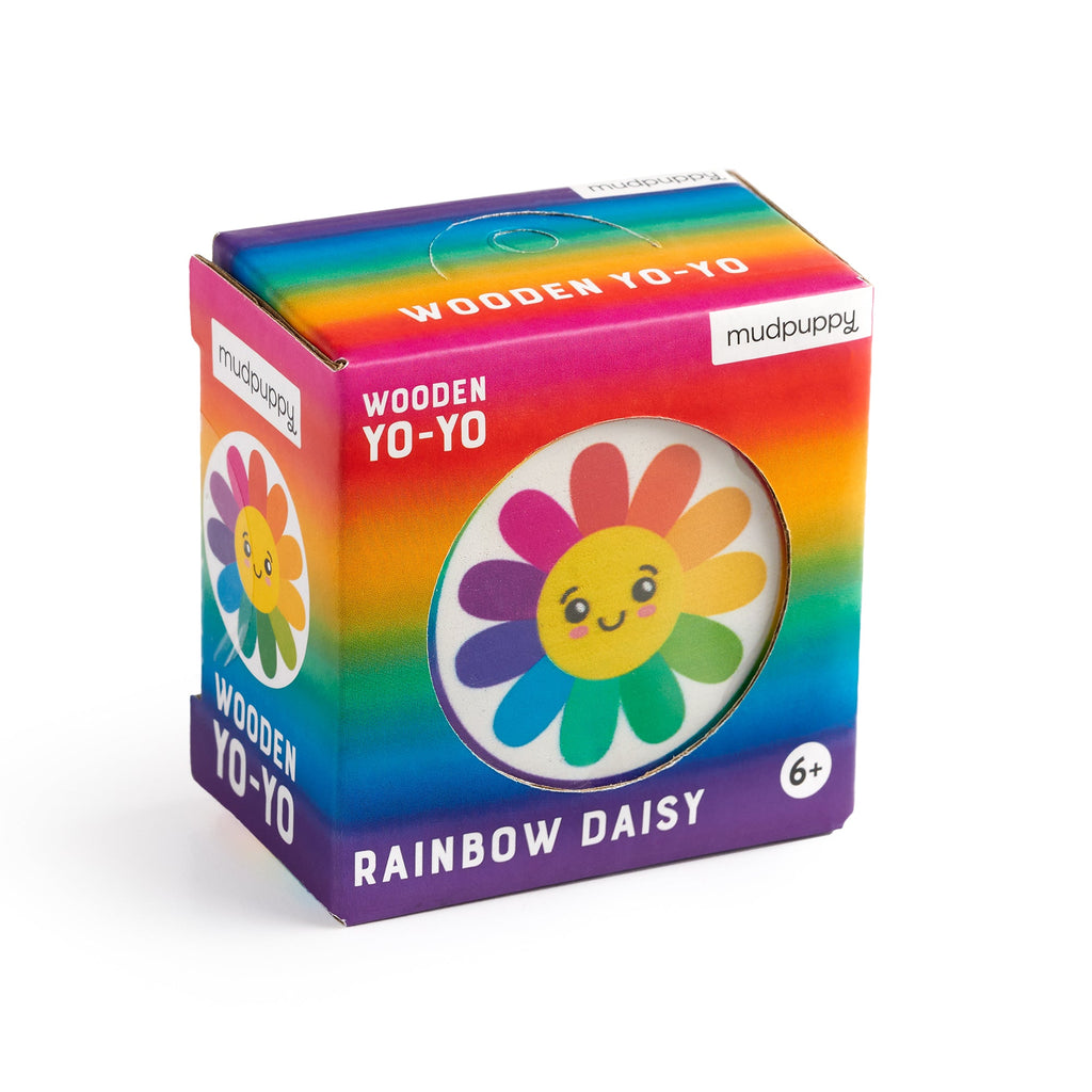 Rainbow Daisy Wooden Yo-Yo - Mudpuppy