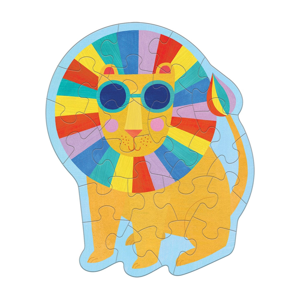 Rainbow Lion Shaped Mini Puzzle - Mudpuppy