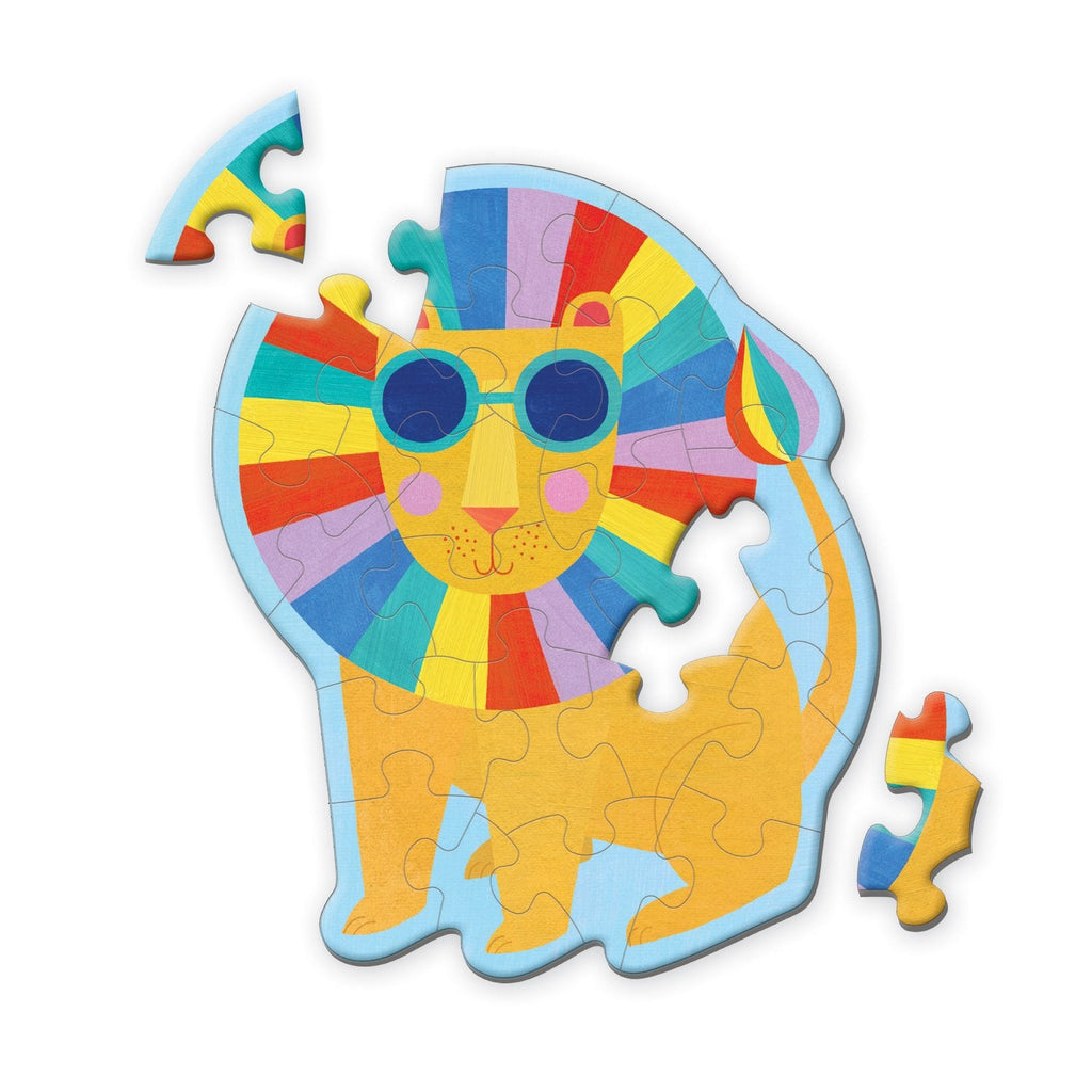 Rainbow Lion Shaped Mini Puzzle - Mudpuppy