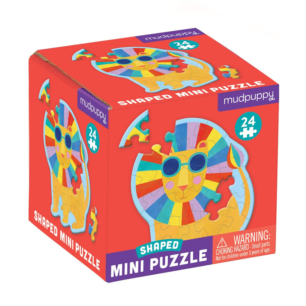 Rainbow Lion Shaped Mini Puzzle - Mudpuppy