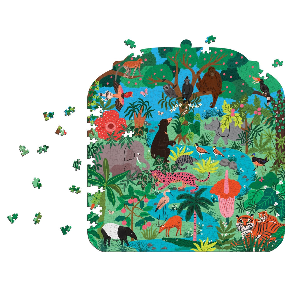 Rainforest Terrarium 750 Piece Shaped Puzzle - Mudpuppy