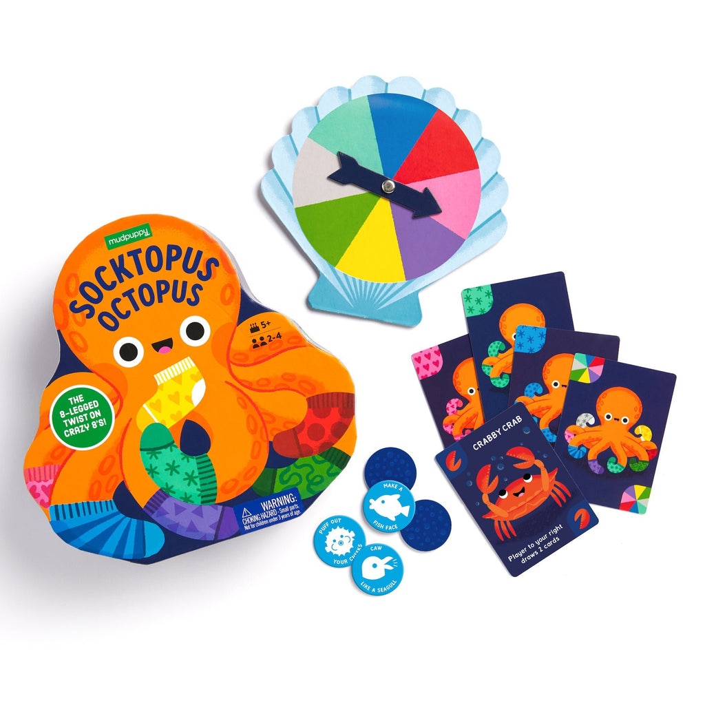 Socktopus Octopus Shaped Box Game - Mudpuppy