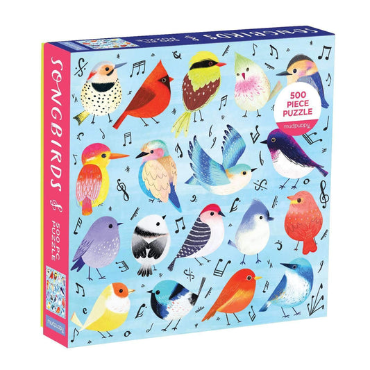 Songbirds 500 Piece Family Puzzle - Mudpuppy