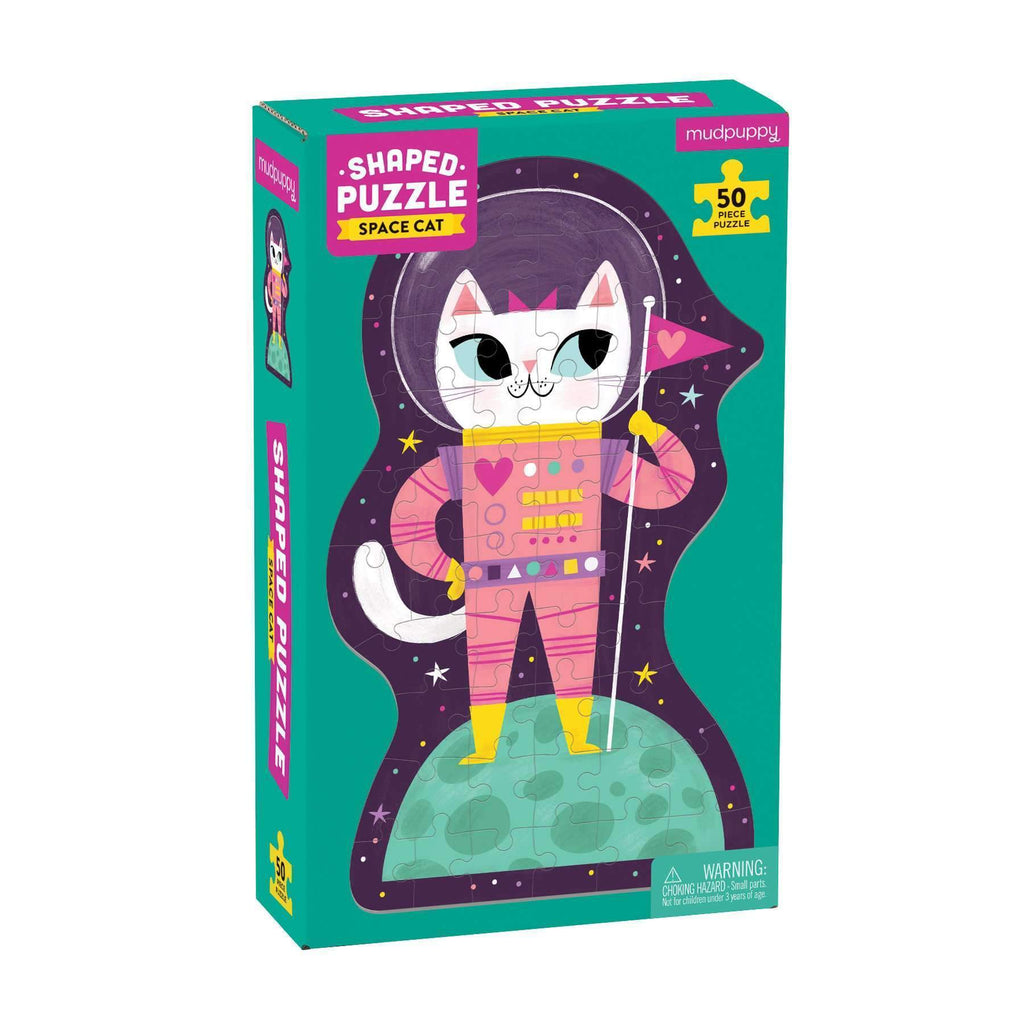 Space Cat 50 Piece Shaped Character Puzzle - Mudpuppy