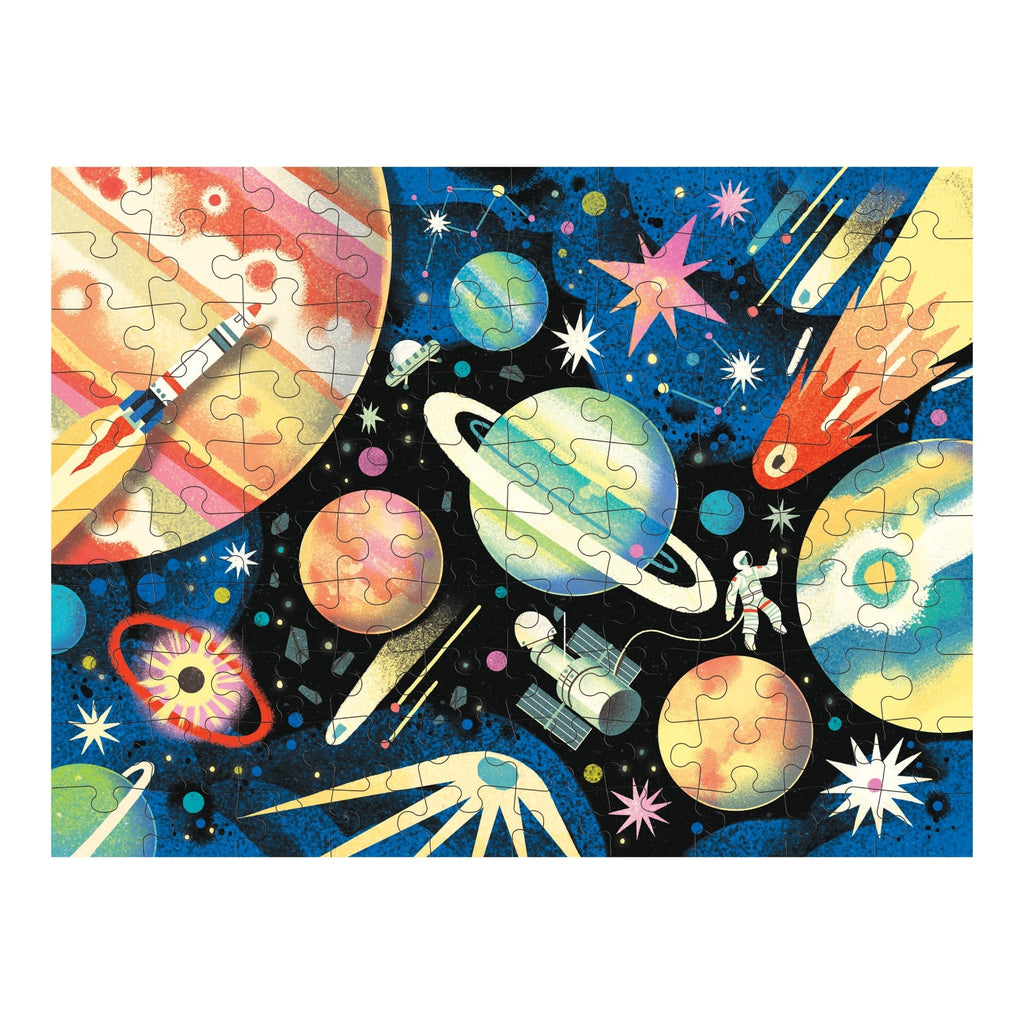Space Mission 100 Piece Double-Sided Puzzle - Mudpuppy