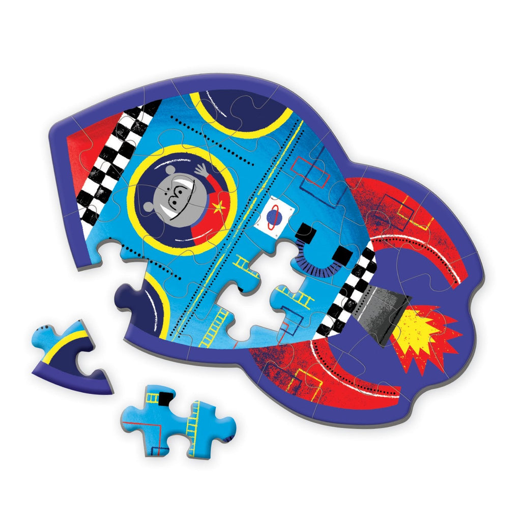 Spaceship Shaped Mini Puzzle - Mudpuppy